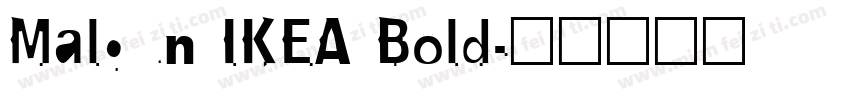 Malgun IKEA Bold字体转换